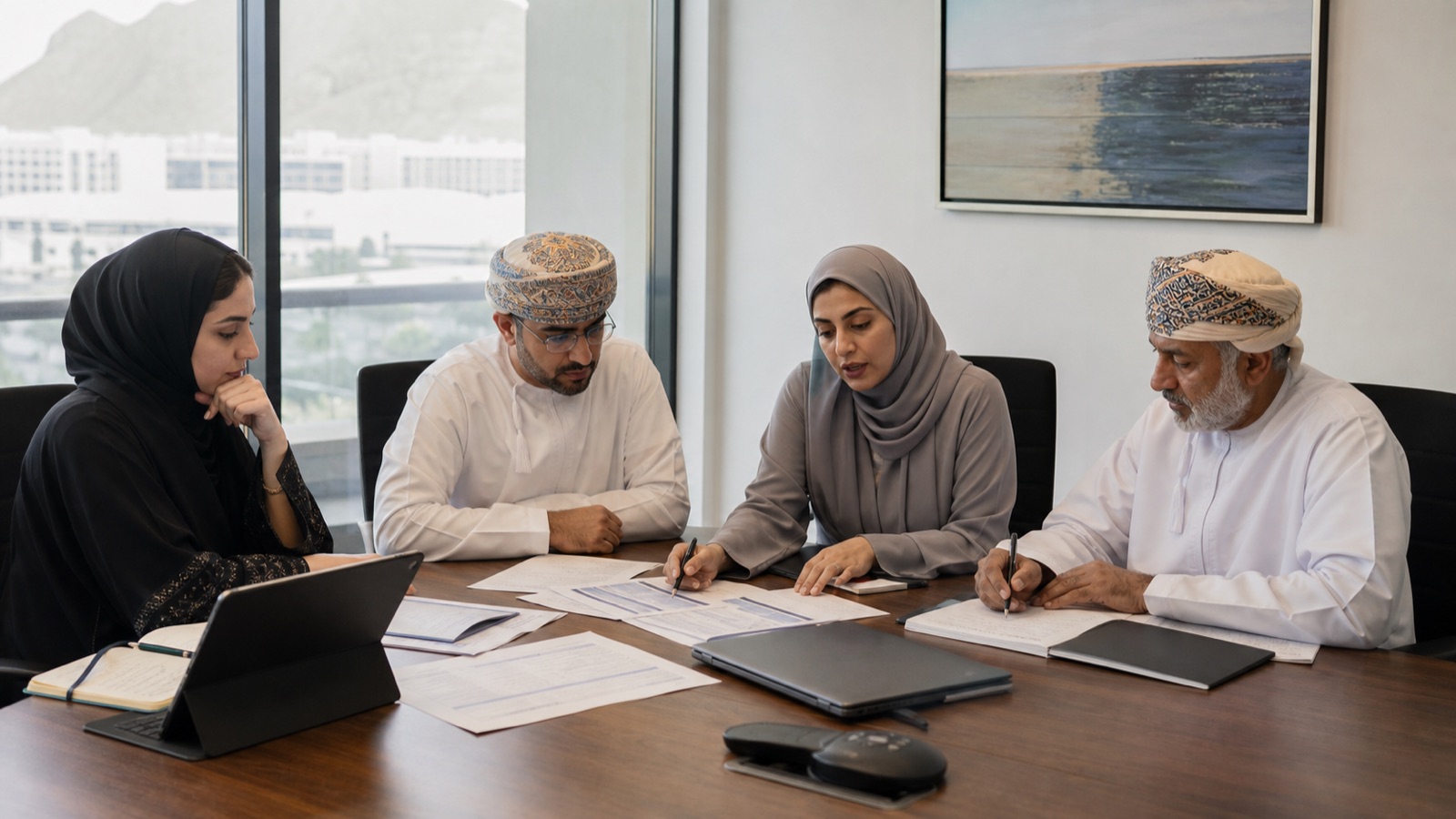 Oman business professionals working on AI Automation Governance for Business Teams