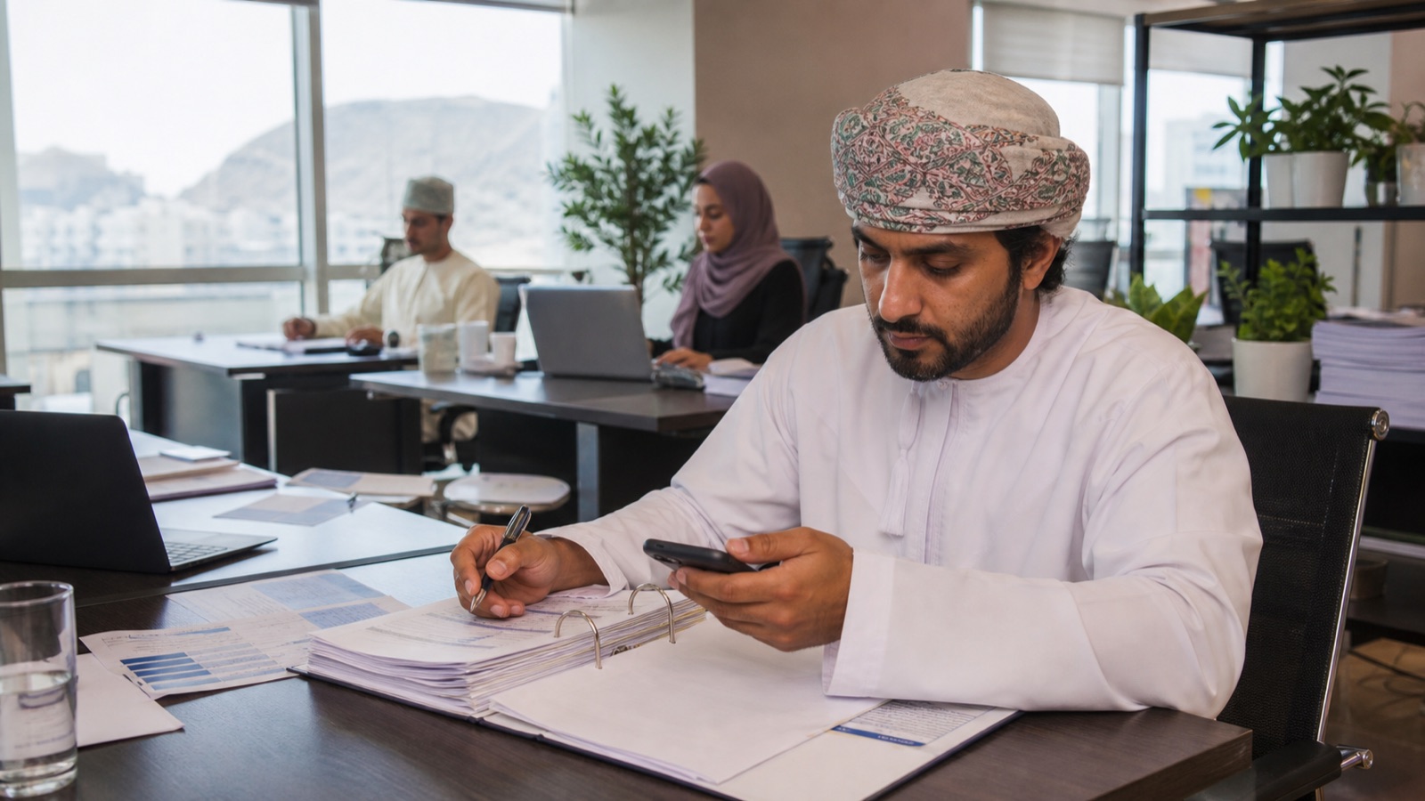 Business team comparing automation costs with measured operational benefits