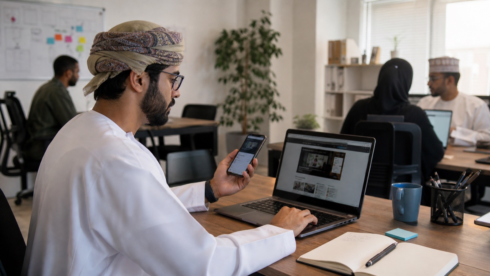 Oman business professionals working on Core Web Vitals Guide for Business Websites