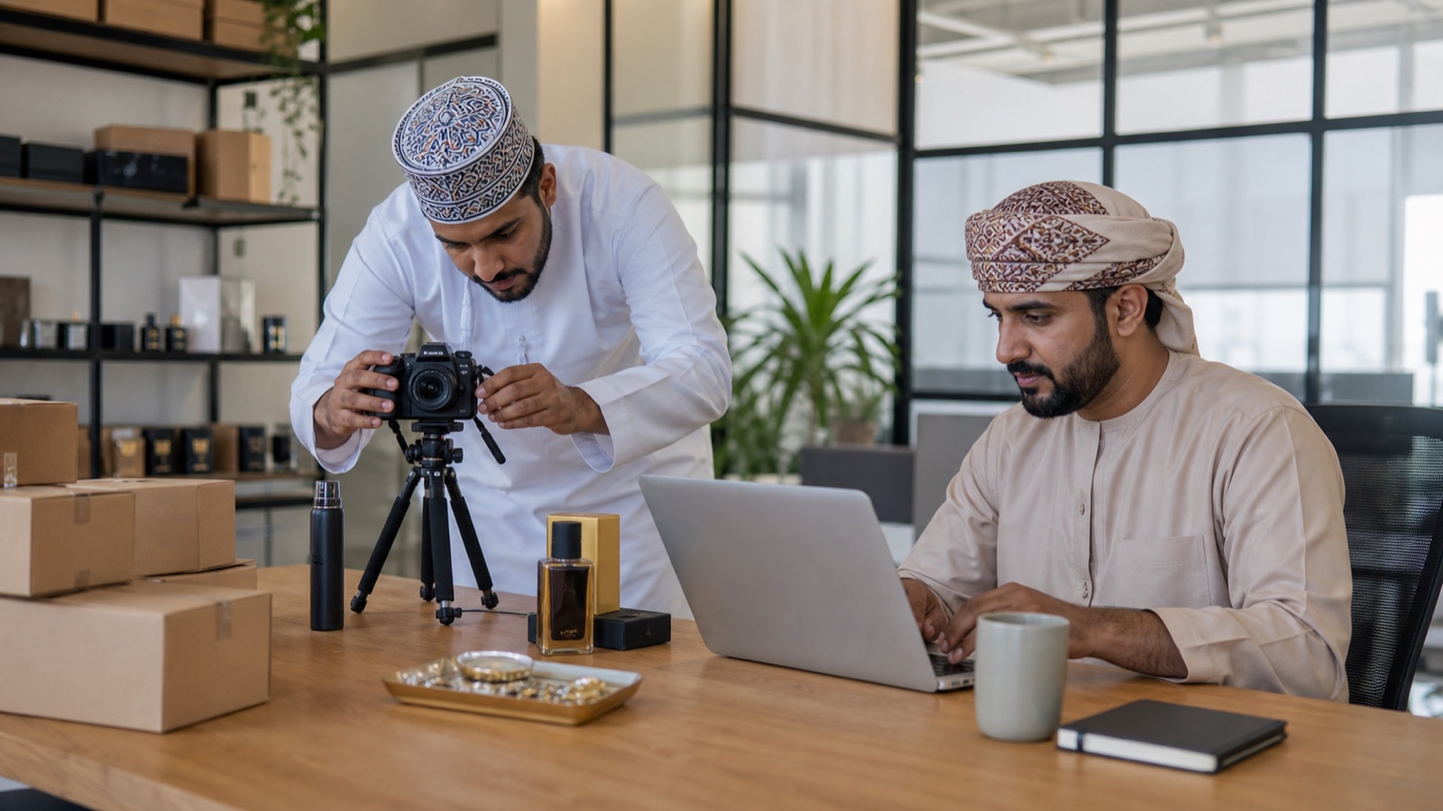 Oman ecommerce team reviewing mobile product and category pages