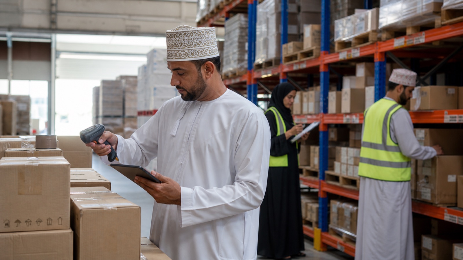Oman business professionals working on Inventory Management Guide for Oman Distributors