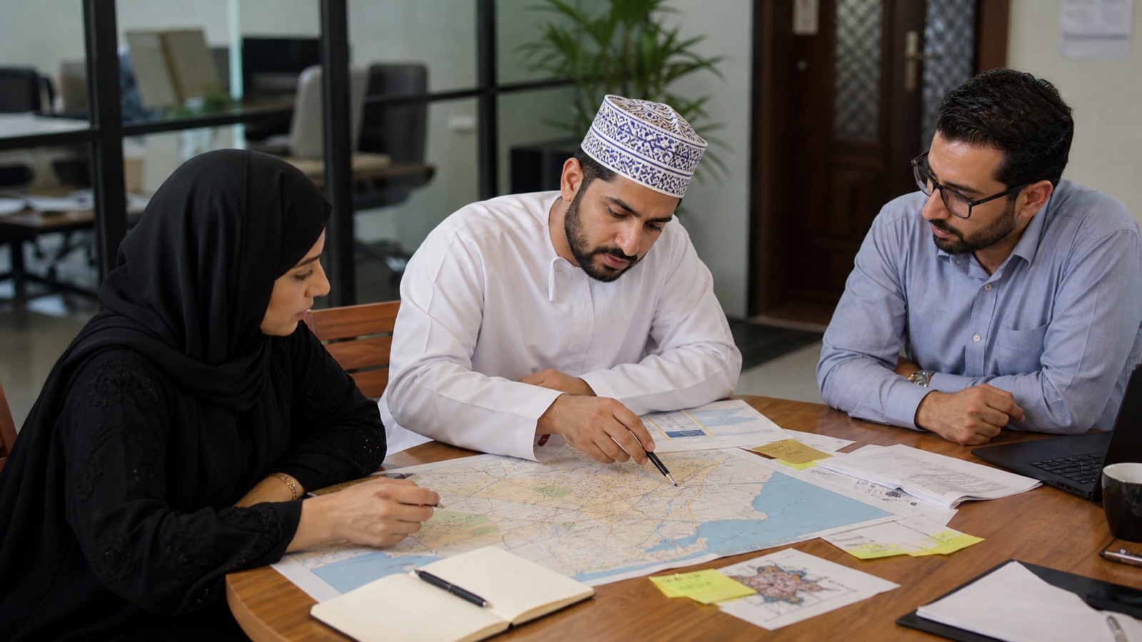 Oman local SEO team planning useful service-area website content