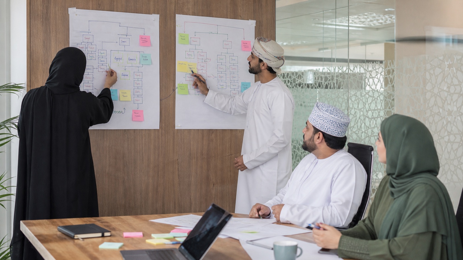 Oman business professionals working on Website Redesign SEO Migration Checklist